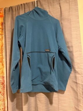Melanzana Teal Blue Fleece Pullover